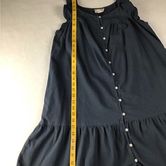 Universal Thread Blue Ruffle Buttoned Mini Dress - Picture 7 of 8